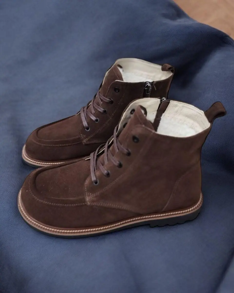 Women S Leather Winter Boots Handmade Anatomical Ankle